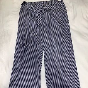 Zara striped wrap pants